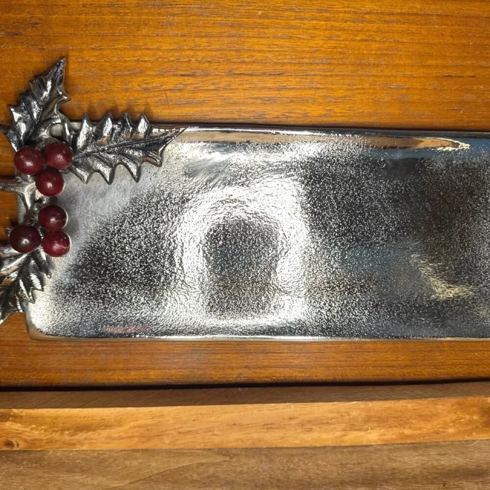 Mud-pie Silver and Red Decor-home-accesories